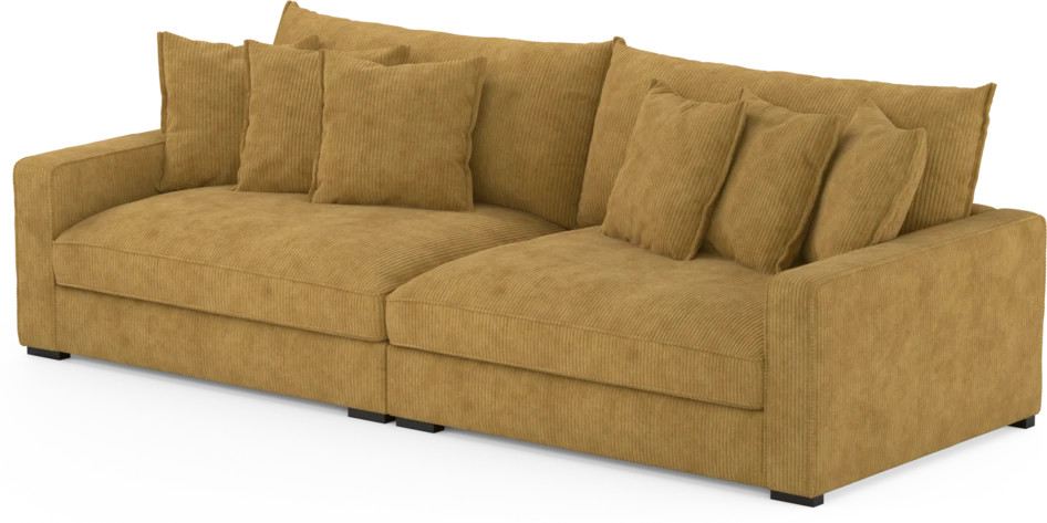 Rossi - 4-sits soffa - Gul