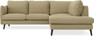 Madison - 2-sits soffa med divan höger - Gul