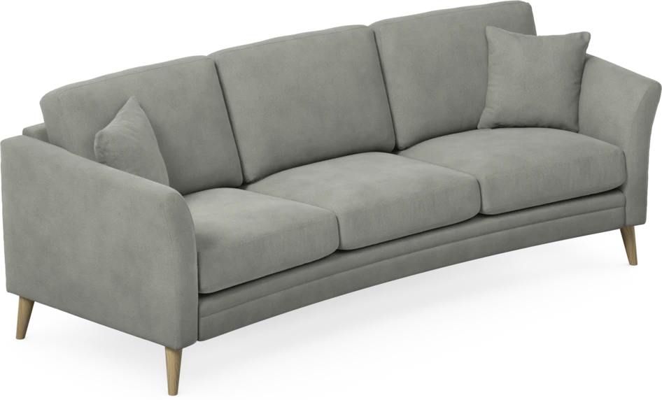 Eden - 3-sits soffa svängd - Grå