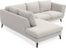 Madison - 2-sits soffa med divan vänster - Grå