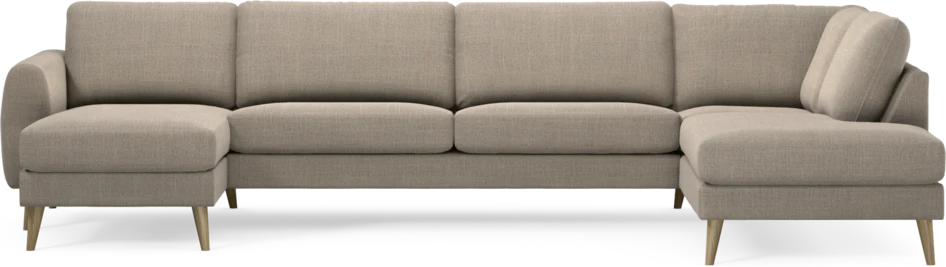 Bridge - 3-sits soffa med schäslong vänster och divan höger - Beige