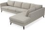 County - 3-sits soffa med divan höger - Beige