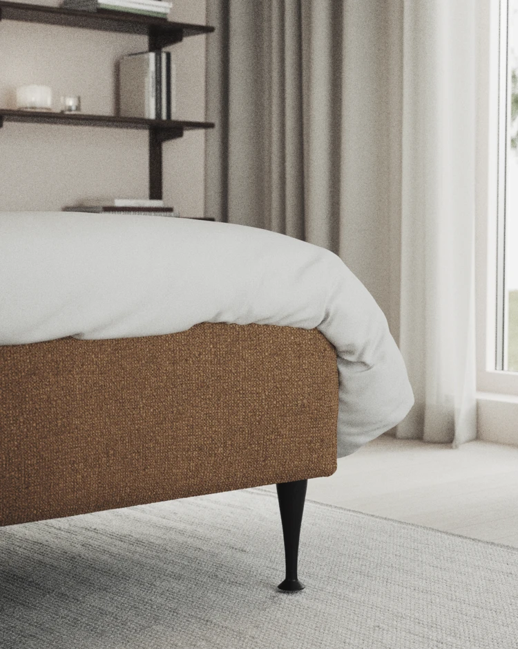 Delux Exclusive - Kontinentalsäng, enkelsäng 120 cm med bäddmadrass och sängben - inspiration