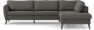 County - 2,5-sits soffa med divan höger - Brun