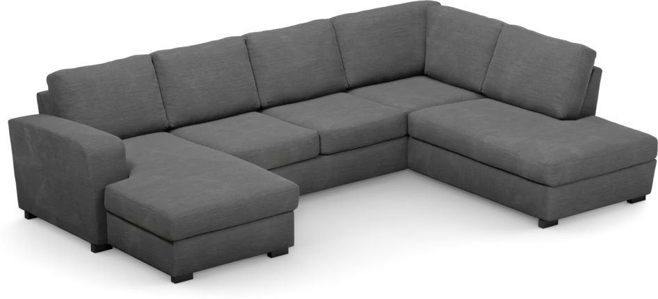 Friday - 3-sits soffa med schäslong vänster och divan höger - Grå