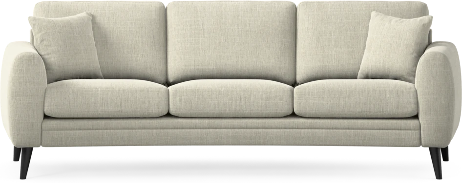 Eden - 3-sits soffa svängd - Beige