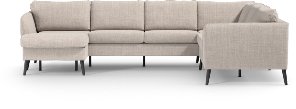 County - Hörnsoffa, 3+2-sits med schäslong vänster - Beige