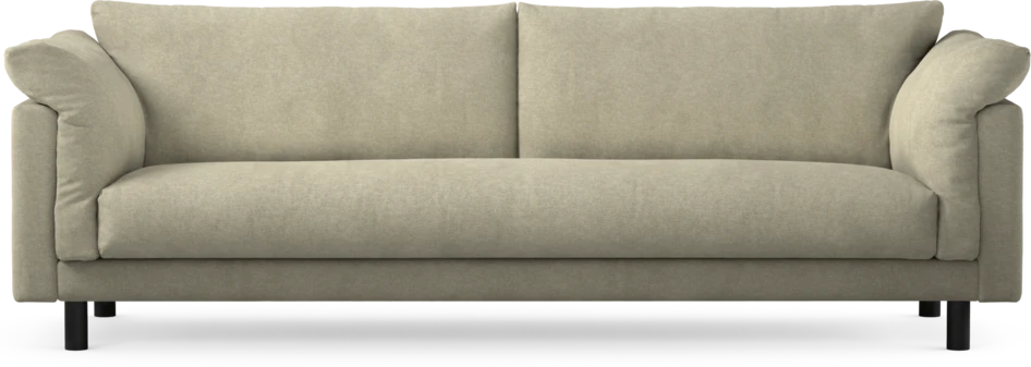 Cherrie - 4-sits soffa, hel dyna, fast klädsel - Beige