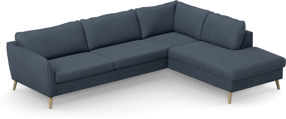 County - 2,5-sits soffa med divan höger - Blå