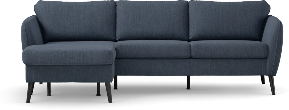 County - 3-sits soffa med flyttbar schäslong - Blå