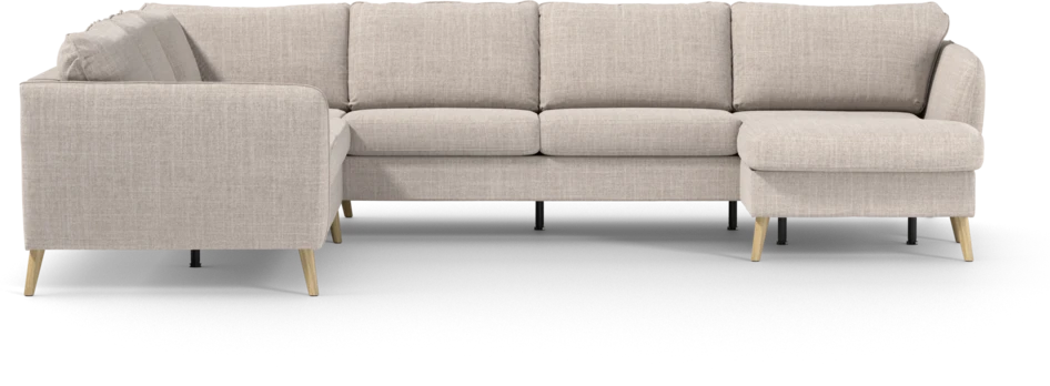 County - Hörnsoffa, 2+3-sits med schäslong höger - Beige