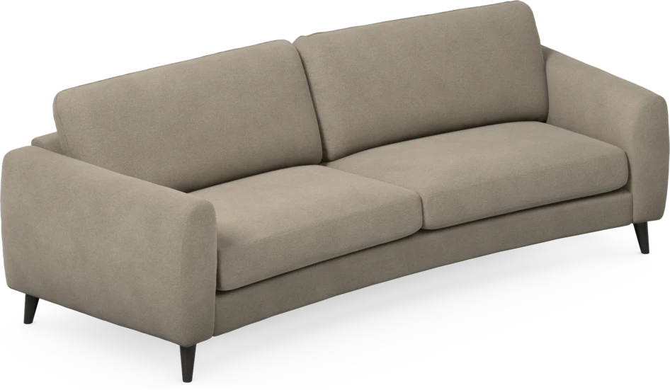 Bridge - 3-sits soffa svängd - Beige
