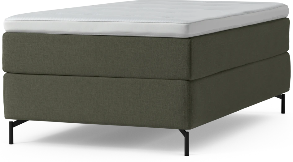 Delux Exclusive - Kontinentalsäng, enkelsäng 120 cm med bäddmadrass och sängben