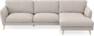 Nellie - 3-sits soffa med schäslong höger - Beige