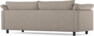 Cherrie - 3-sits soffa, hel dyna, fast klädsel - Beige