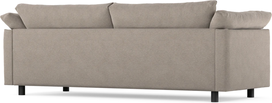 Cherrie - 3-sits soffa, hel dyna, fast klädsel - Beige