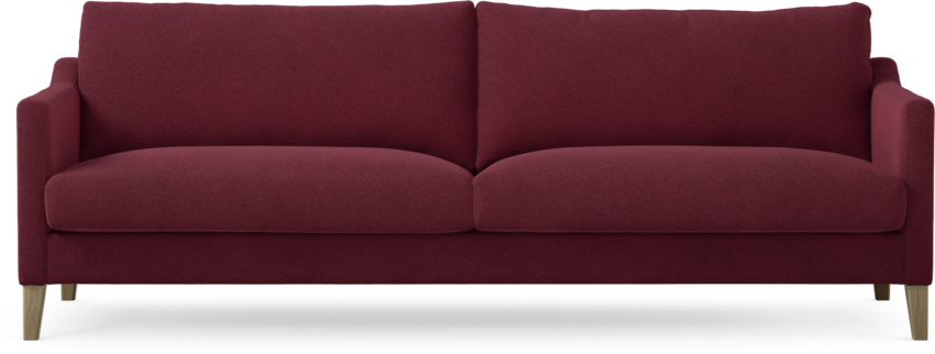 Winston - 4-sits soffa - Röd