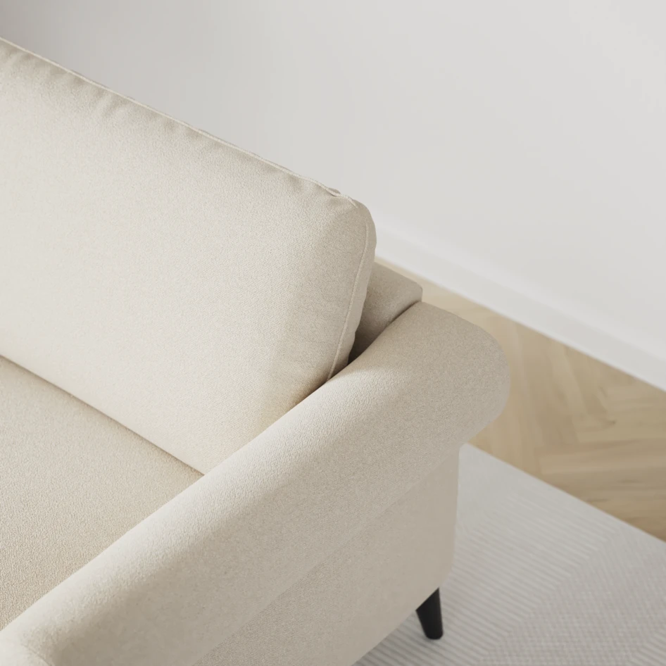 Bridge - 3-sits soffa med schäslong vänster och divan höger - Beige