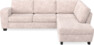 Friday - 2,5-sits soffa med divan höger - Rosa