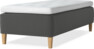 Delux Dream - Ramsäng, enkelsäng med bäddmadrass - Grå