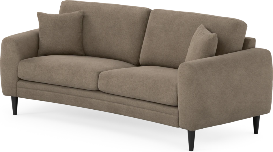 Eden - 2,5-sits soffa svängd - Brun