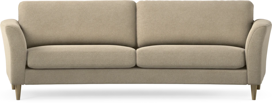 Bridge - 3-sits soffa svängd - Beige