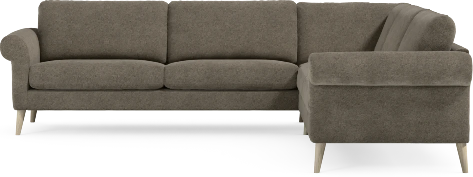 Bridge - Hörnsoffa, 3+3-sits - Brun