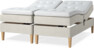 Delux Sense - Ställbar säng, dubbelsäng med bäddmadrass - Beige