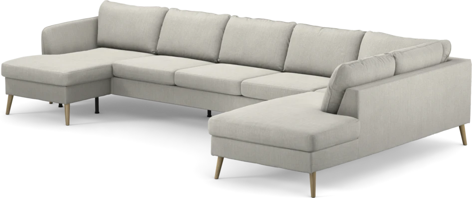 County - 4-sits soffa med schäslong vänster och divan höger - Grå