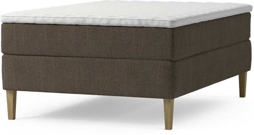Delux Exclusive - Kontinentalsäng, enkelsäng 140 cm med bäddmadrass och sängben