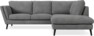 Madison Lux - 2-sits soffa med divan höger - Vit