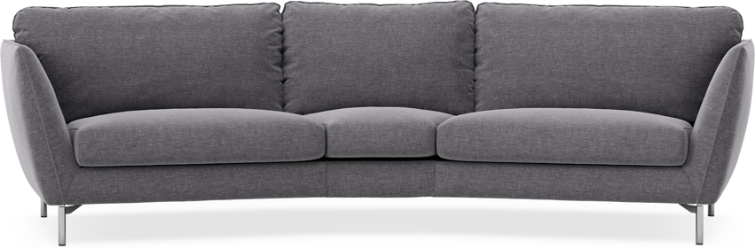 Madison - 3-sits soffa svängd, 90 cm - Grå