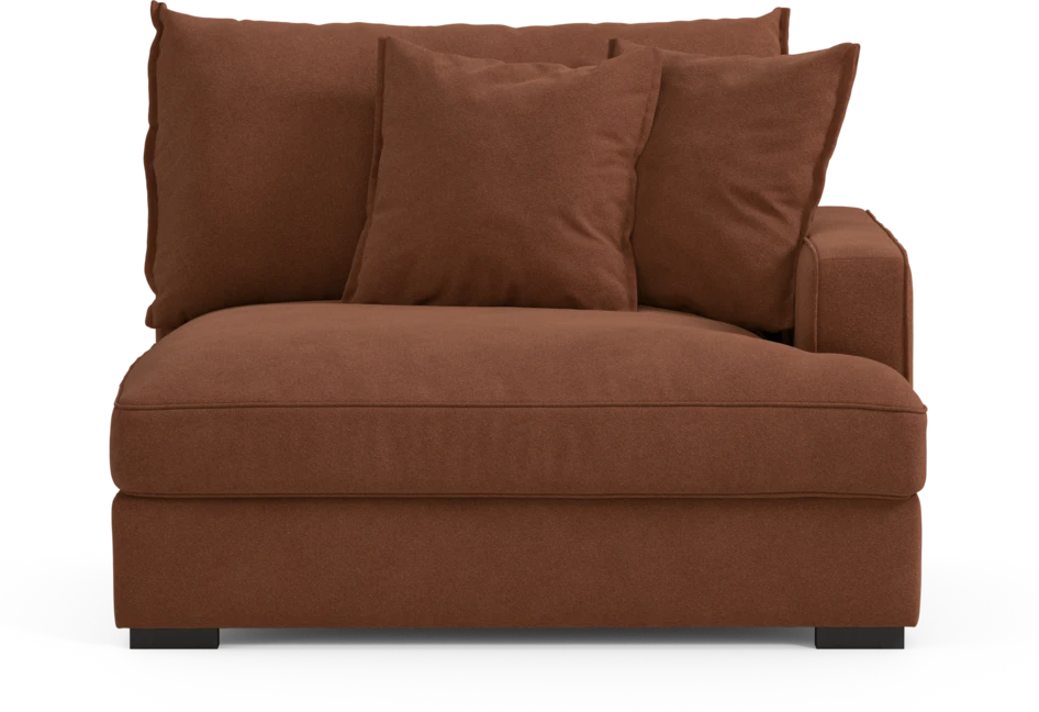 Rossi - 1,5-sits med armstöd höger - Orange