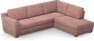 Friday - 2,5-sits soffa med divan höger - Rosa