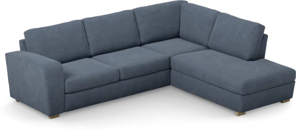 Friday - 2,5-sits soffa med divan höger - Blå