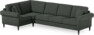 Eden - Hörnsoffa, 1+3-sits - Grön