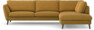 Madison Lux - 3-sits soffa med divan höger - Gul