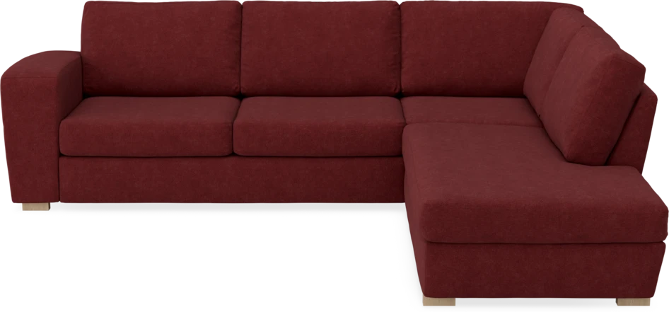 Friday - 2,5-sits soffa med divan höger - Rosa