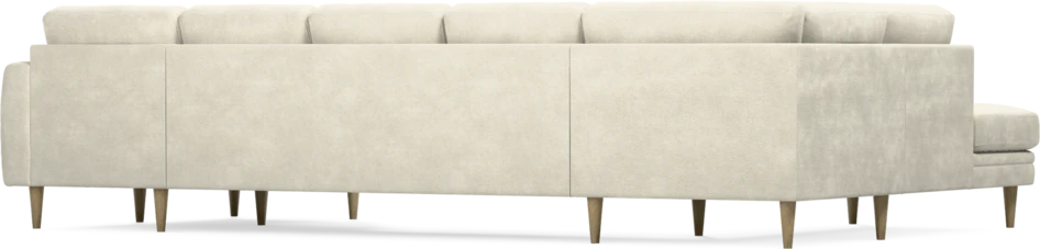 Eden - 3-sits soffa med divan vänster och schäslong höger - Vit