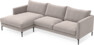 Impression Delux - 3-sits soffa med schäslong vänster - Grå