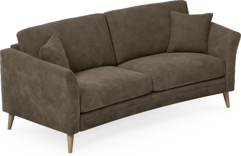 Eden - 2,5-sits soffa svängd - Brun