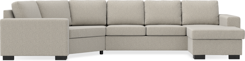 Nevada - 3-sits soffa med cosy hörn vänster och schäslong höger - Beige
