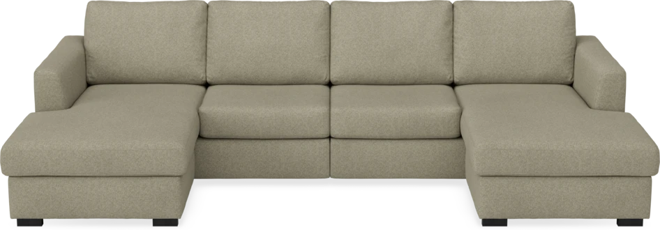 Friday - 2-sits soffa med två schäslonger - Beige