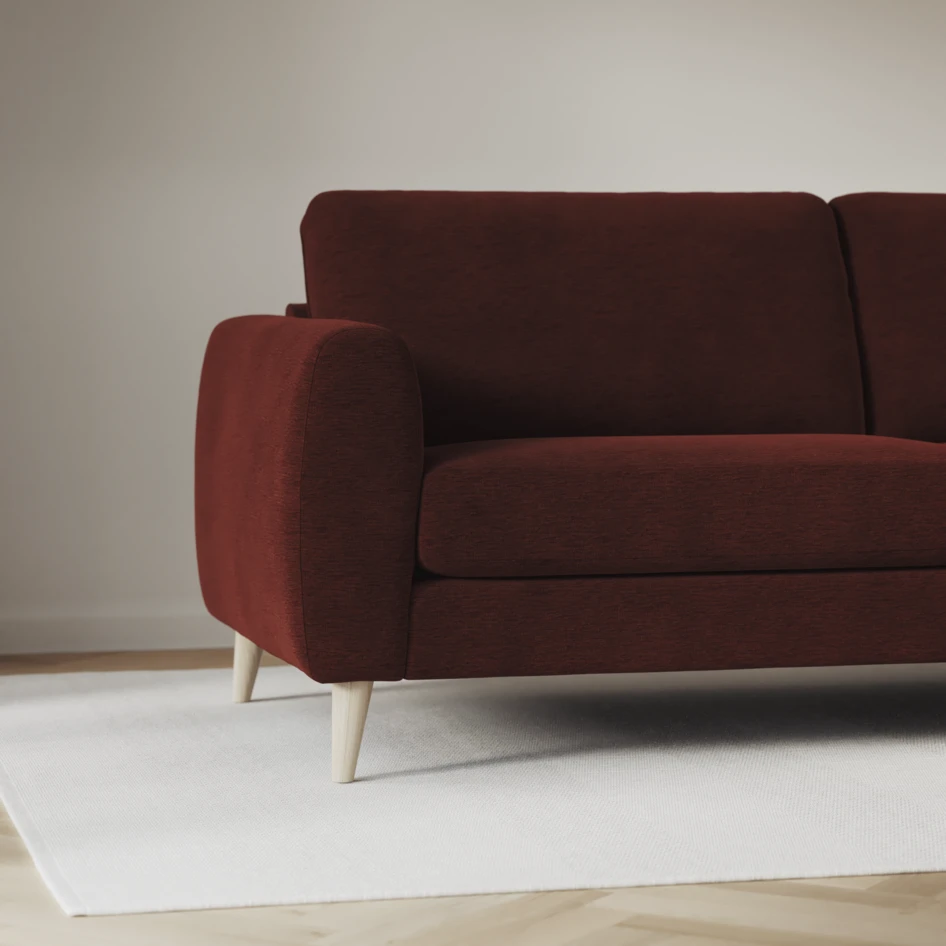 Bridge - 3-sits soffa med schäslong vänster och divan höger - Orange