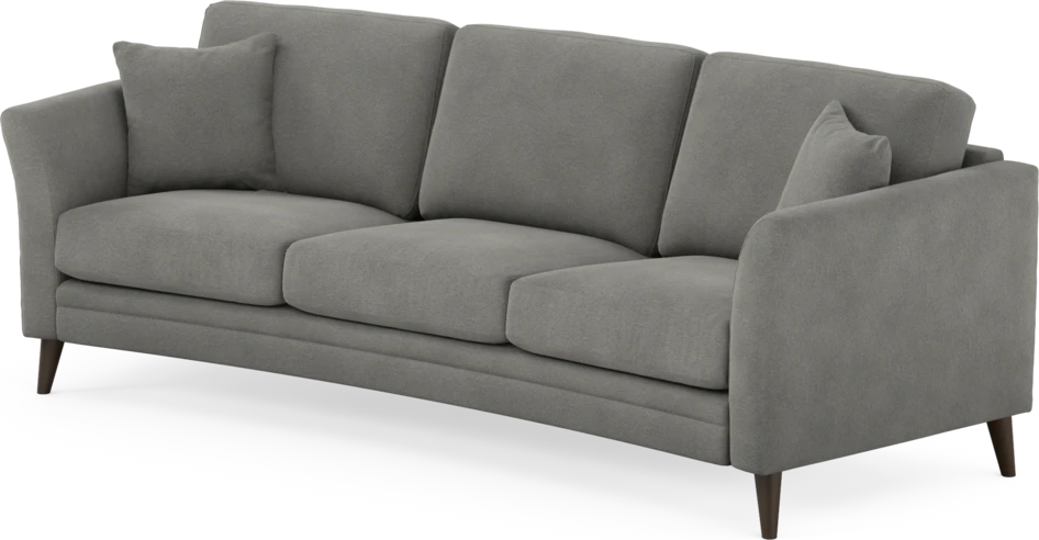 Eden - 3-sits soffa svängd - Grå