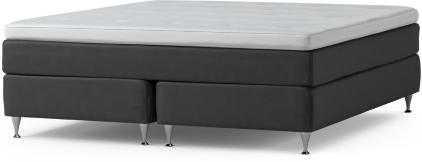 Delux Sense - Kontinentalsäng, dubbelsäng med bäddmadrass och sängben