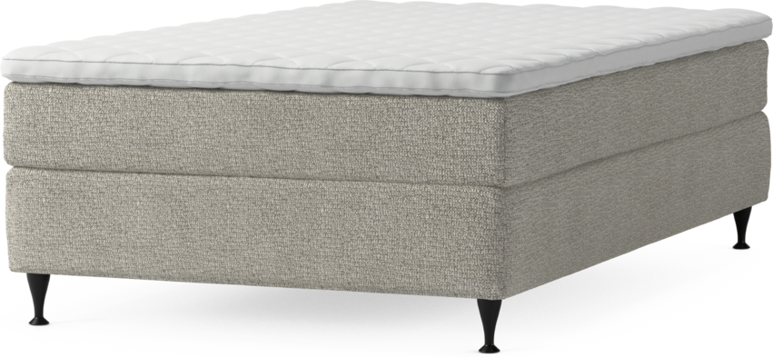 Delux Sense - Kontinentalsäng, enkelsäng 120 cm med bäddmadrass och sängben