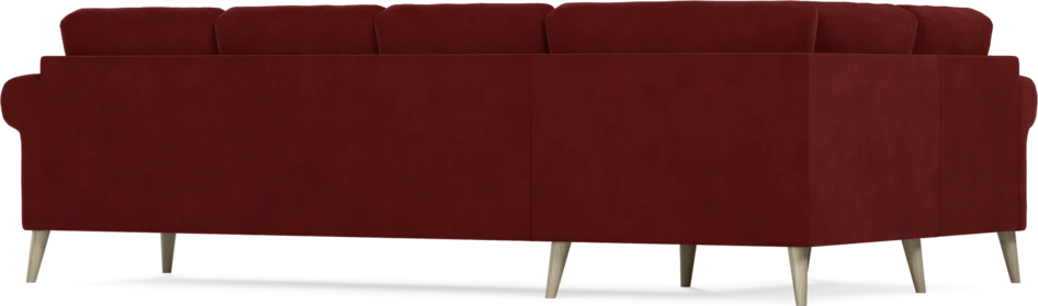 Eden - Hörnsoffa, 1+3-sits - Röd