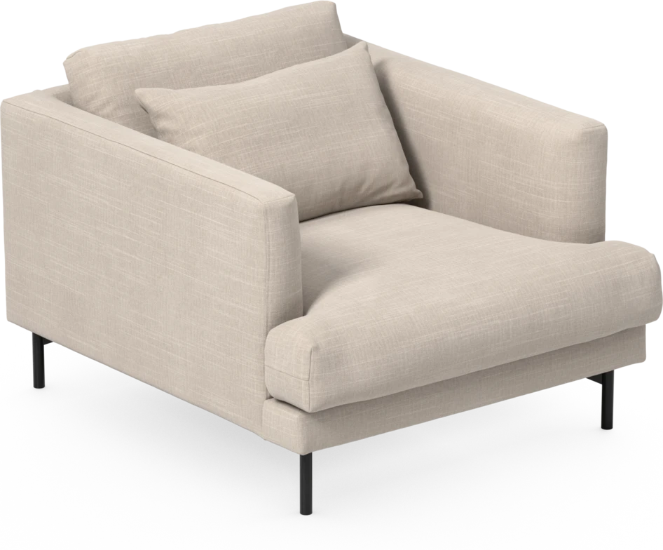 Harper - Fåtölj, 75 cm - Beige