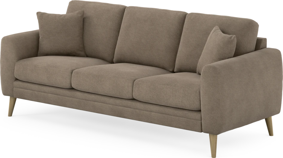 Eden - 3-sits soffa - Brun